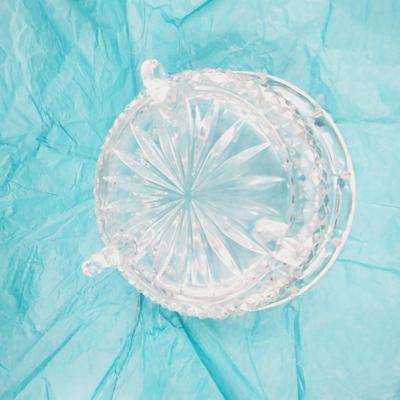 BEAUTIFUL CUT GLASS PEDESTAL BOWL