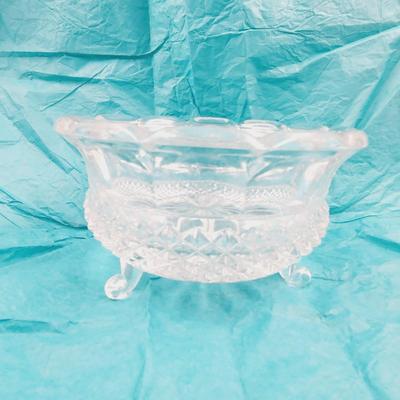 BEAUTIFUL CUT GLASS PEDESTAL BOWL