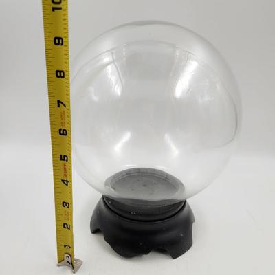 FANTASTIC VINTAGE GLASS PEDESTAL TERRARIUM