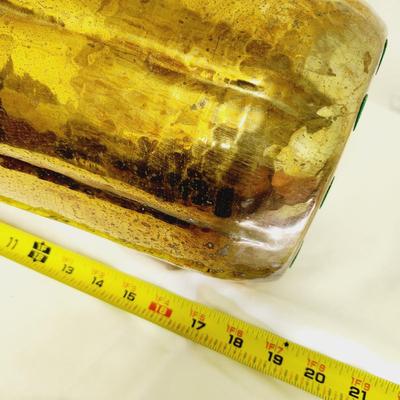BEAUTIFUL 19 IN TALL HAMMERED BRASS VASE