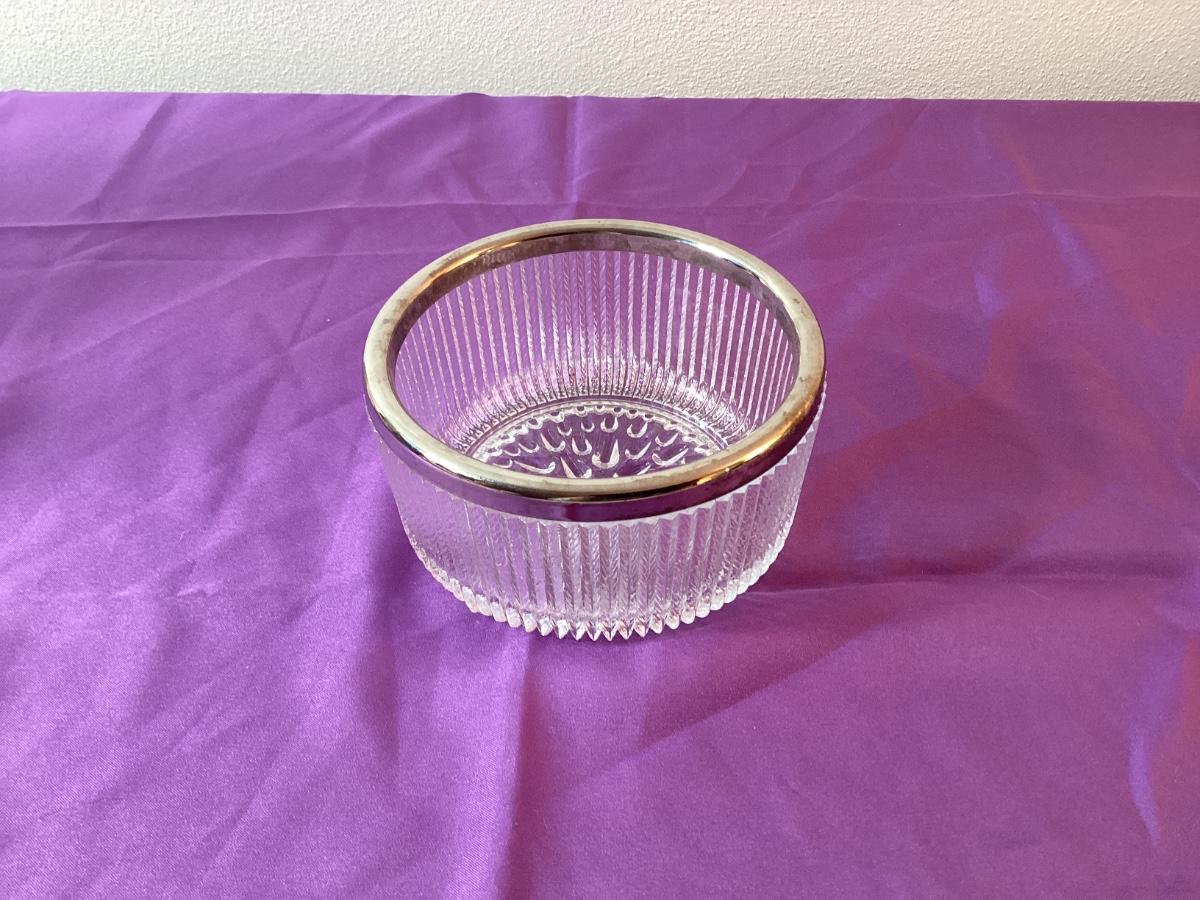 Vintage glass serving dish