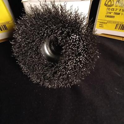 NEW IN BOX SANDING ATTACHMENTS AND WIRE BRUSHES