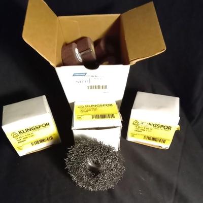 NEW IN BOX SANDING ATTACHMENTS AND WIRE BRUSHES