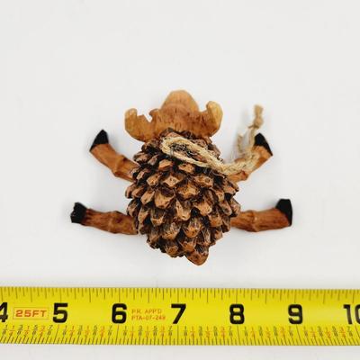 CUTE PINE CONE MOOSE DECOR