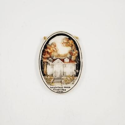 VINTAGE LONGFELLOWS HOUSE - BOUTERWARE COROCRAFT STUDIOS WALL PLAQUE