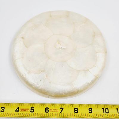 VINTAGE MOTHER OF PEARL SERVING TRAY