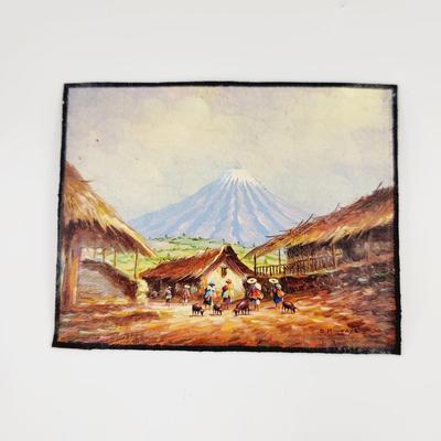 BEAUTIFULLY DETAILED VINTAGE HAND PAINTED - O MONEEAYO - ART