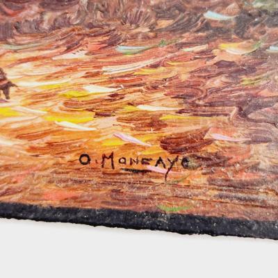 BEAUTIFULLY DETAILED VINTAGE HAND PAINTED - O MONEEAYO - ART