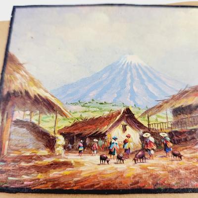 BEAUTIFULLY DETAILED VINTAGE HAND PAINTED - O MONEEAYO - ART