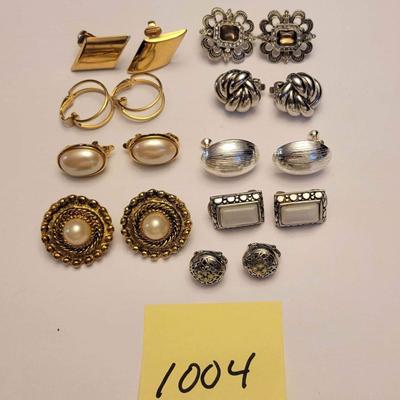 Silver and Gold Tone Earrings