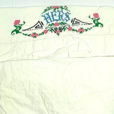 Hand Embroidered Pillow Cases