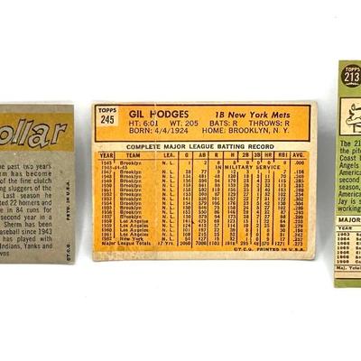 3 1960â€™s Baseball Cards