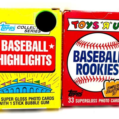 2 Vintage Boxes of Topps Baseball Cards