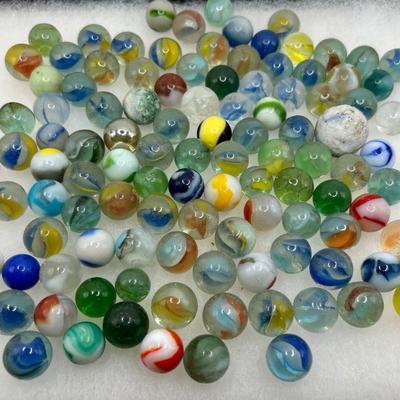 100 Vintage Marbles