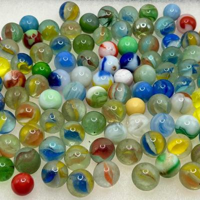 100 Vintage Marbles