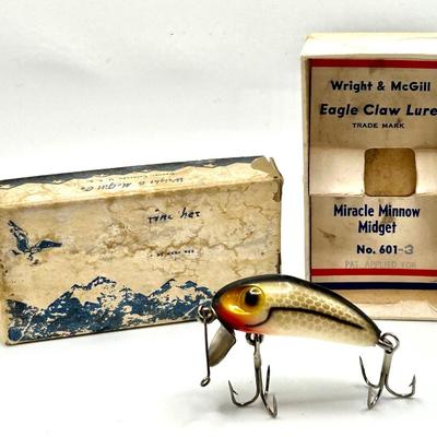 Wright & McGill Eagle Claw Miracle Midget Lure #601 w/Box