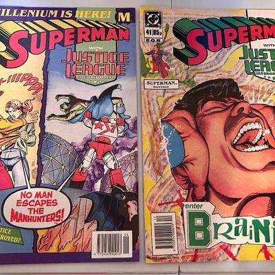 2 Oversized 1990 Superman Comic Books