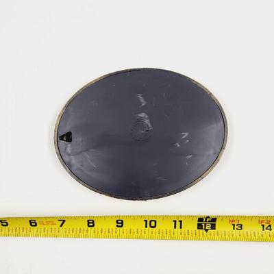 MADE IN ITALY LITTLE GIRL OVAL FRAMED PRINT