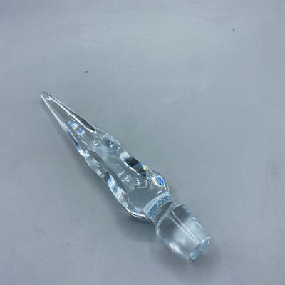 Large Icicle Spear Crystal Decanter Bottle Stopper Top