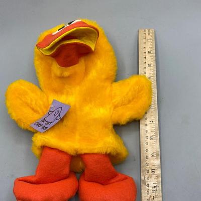 1974 Crazy Critters Chick Duck Hand Puppet