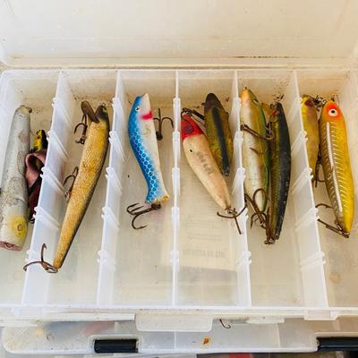 Collection of Fishing Lures and Tackle Boxes (G-SL)
