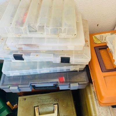 Collection of Fishing Lures and Tackle Boxes (G-SL)