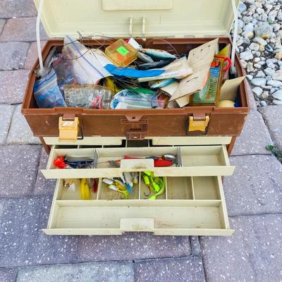 Collection of Fishing Lures and Tackle Boxes (G-SL)