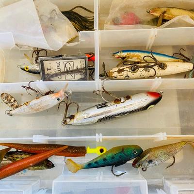Collection of Fishing Lures and Tackle Boxes (G-SL)