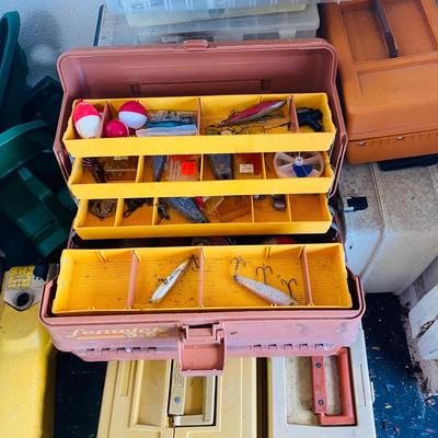 Collection of Fishing Lures and Tackle Boxes (G-SL)