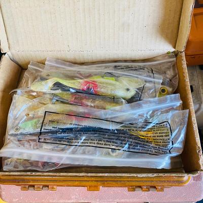Collection of Fishing Lures and Tackle Boxes (G-SL)