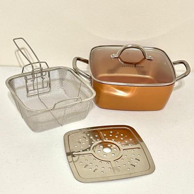 COPPER CHEF ~ Induction Cooktop & Six (6) Piece Cookware Set ~ EUC