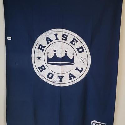 KC Royals "Raised Royal" Throw