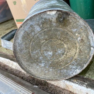 Rustic Galvanized Mop Bucket and Watering Can (G-JM)