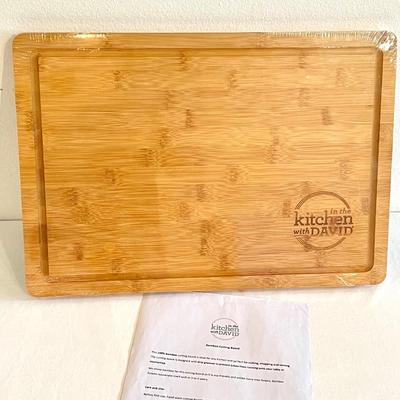 IN THE KITCHEN WITH DAVID ~ Bamboo Cutting Board ~ New in Package