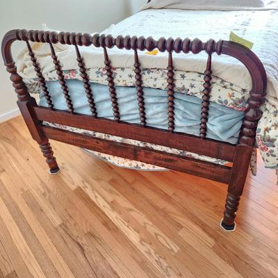 Antique Jenny Lind spool Bed Complete 50x75