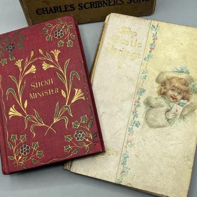 Lot of Antique Literature Artfully Illustrated Children Young Adult Books