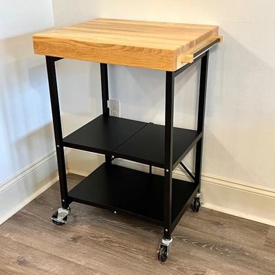ORIGAMI ~ Foldable Rolling Kitchen Island Cart