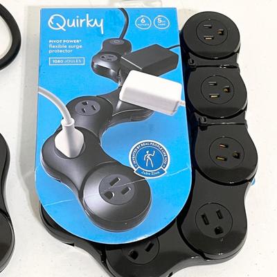 QUIRKY ~ Pair (2) Pivot Power Flexible Surge Protectors