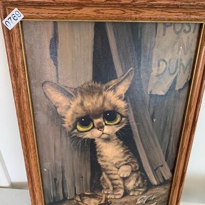 MCM Art Guilty Kitten Framed - Lot 769