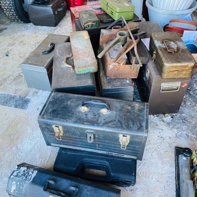 Vintage Metal Toolboxes (G-SL)
