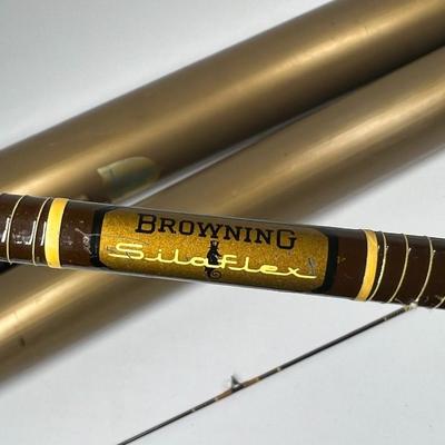 Vintage Browning Silaflex Model 312910 Rode with Royal Stream Rod Caddy