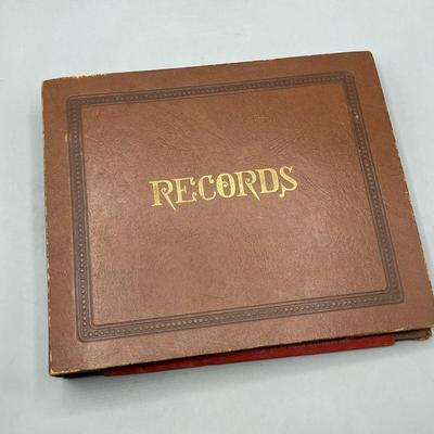 Vintage 45 RPM Record Binder Book