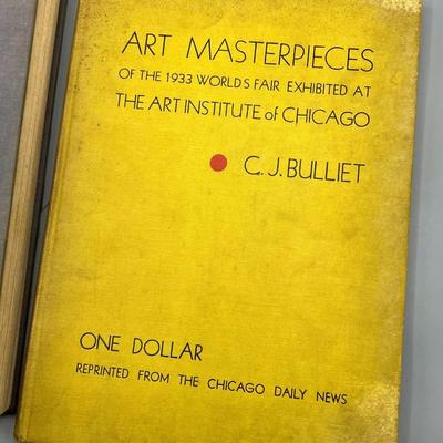 Antique Books A New World History of Art & Art Institute of Chicago World's Fair Exhibit