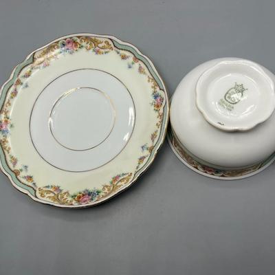 Vintage Bavaria Germany Porcelain Teacup and Saucer