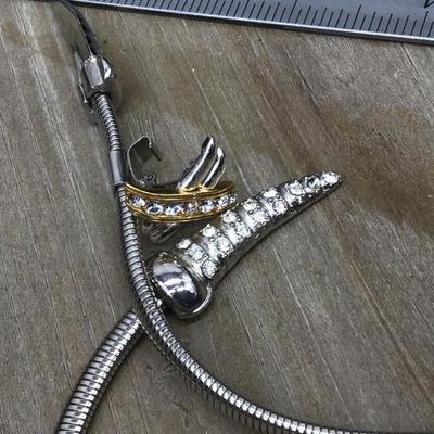 Vintage Slider Hinged Necklace