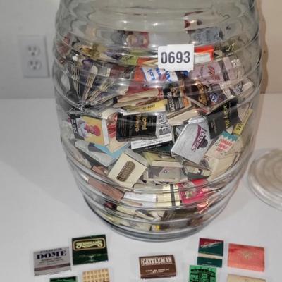 Large Jar of Assorted (book) Matches