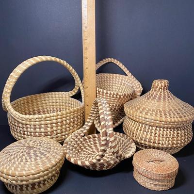 LOT 13: Vintage Sweetgrass Baskets