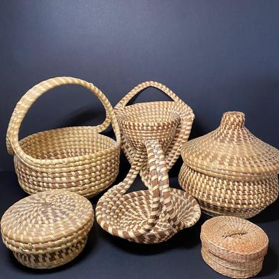 LOT 13: Vintage Sweetgrass Baskets