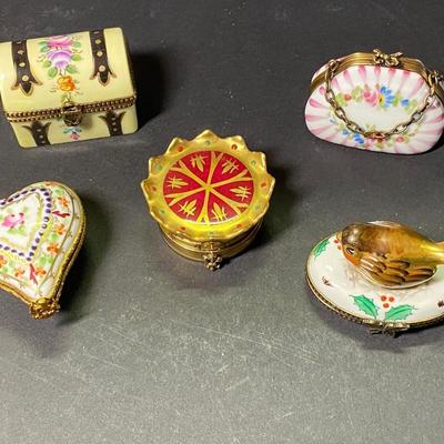LOT 22C: Trinket Boxes & More: Lenox, Staffordshire, Limoges, Noritake