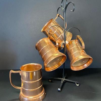 LOT 25C: Vintage Gregorian Copper Pipe Rest & More